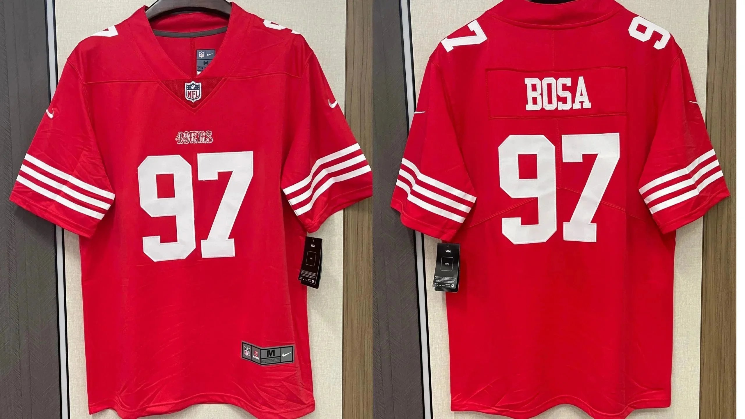 San Francisco 49ers #97 Nick Bosa - Stitched Jersey
