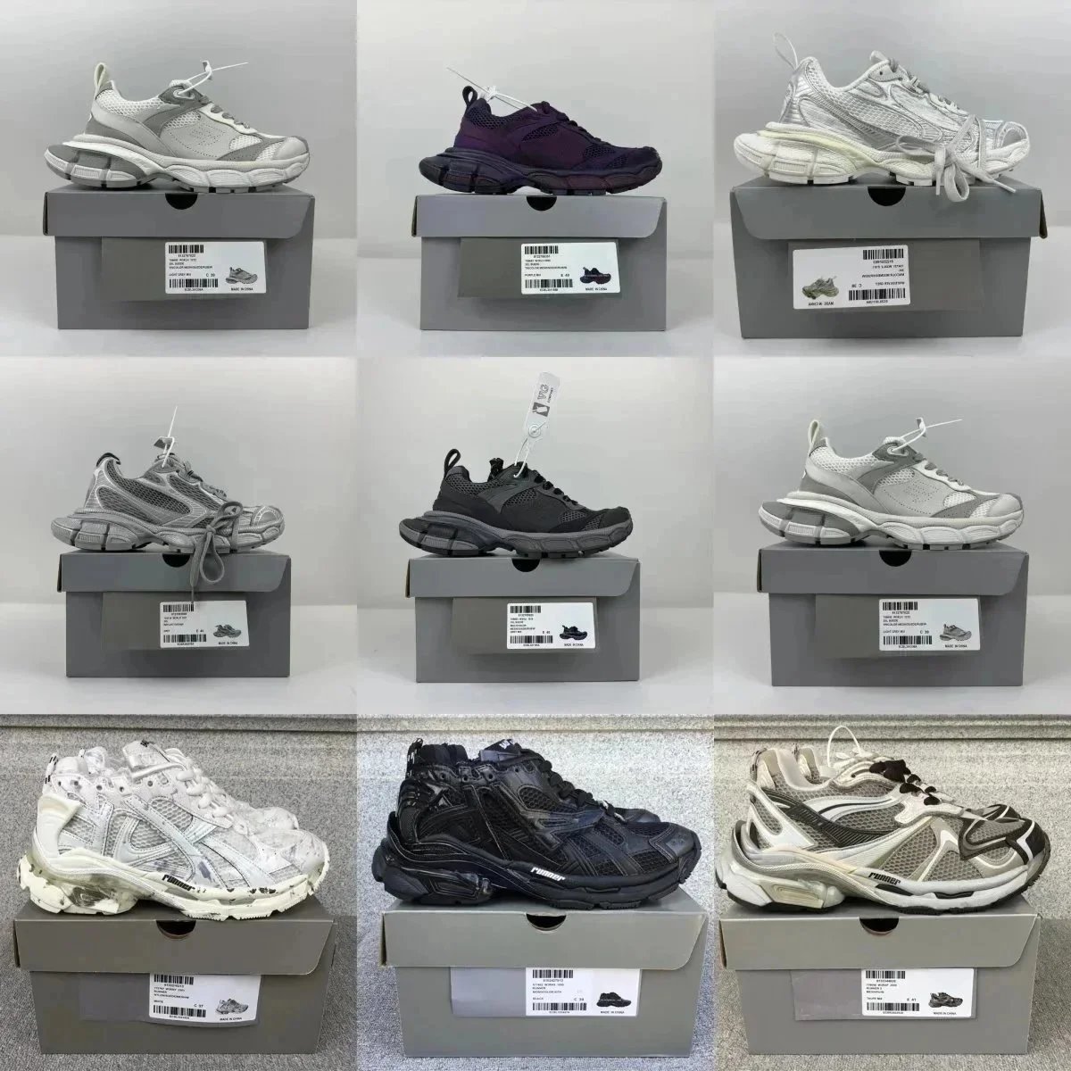 Designer Casual Shoes Track 3 3.0 Shoes Sneakers for Men and Women Triple Black White Pink Blue Orange Yellow Green Tess Paris Sports Casual Shoes