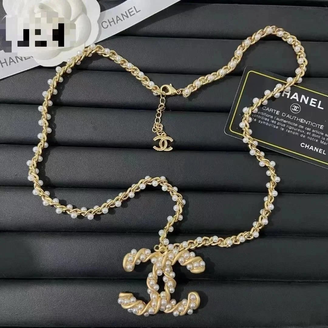 Chanel Classic Gold, Pearl, and Crystal Necklace- Limited Edition Vintage