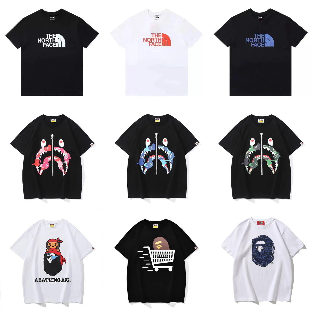 A BATHNIG APE Men's ABC CAMO TIGER TEE 1K80110008 rz
