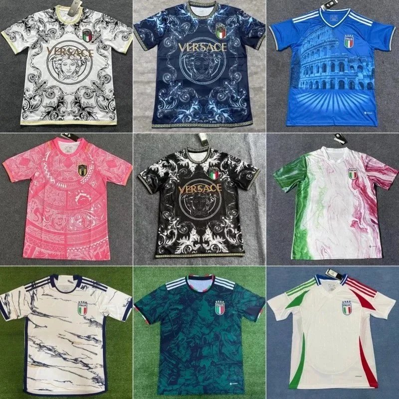 24 Italy home and away football training uniforms joint edition full series football jerseys wholesale and delivery