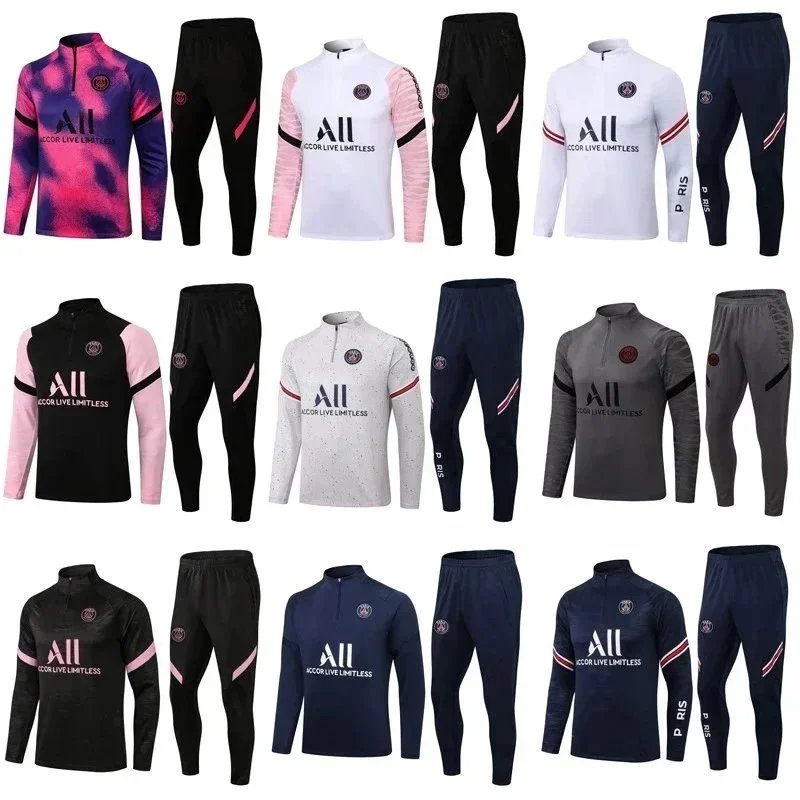 Paris 2024 Soccer Jersey, Tracksuit Football Kit - Mbappe Sergio Ramos Verratti Icardi O.Dembele, Blue Red White