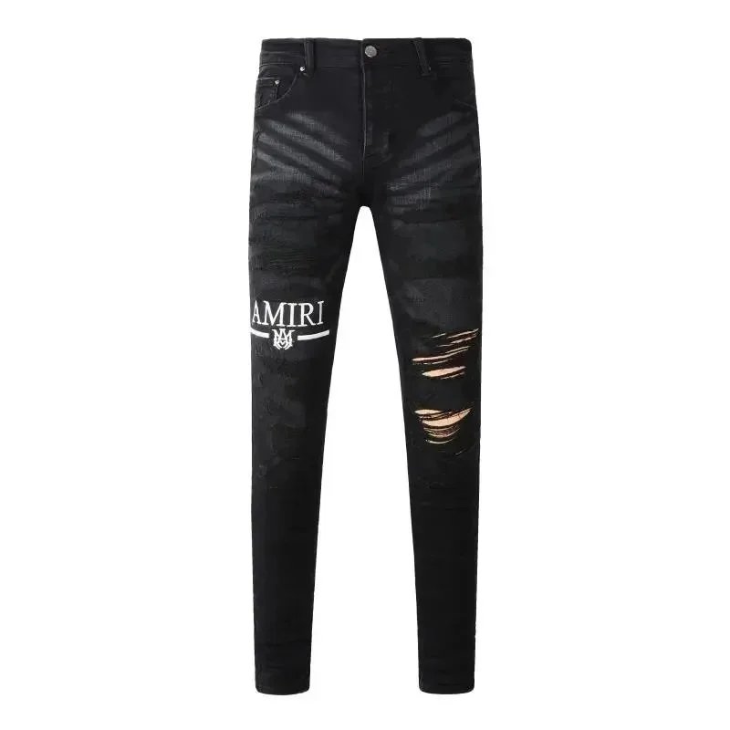 AMIRI JEANS MIT MA BAR-LOGO