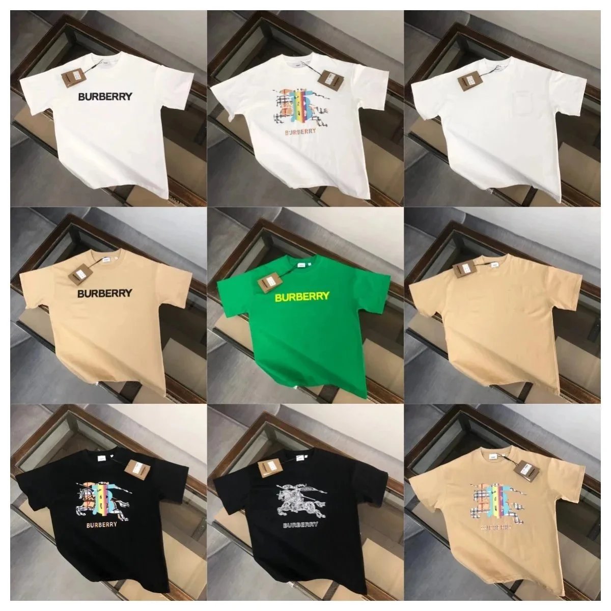 BURBERRY Crewneck Short Sleeve T-Shirt -0849