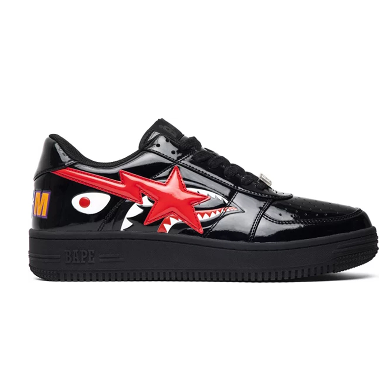 Bape sta Low \'Black Shark Face\' Fashion sneakers