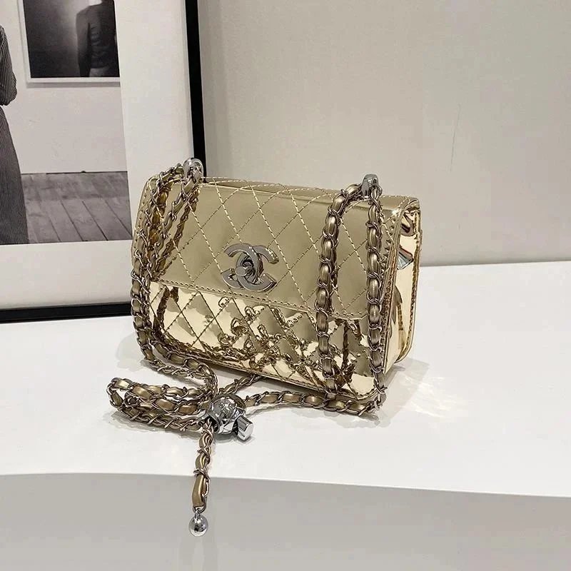 Messenger bag rhombus chain 2024 summer