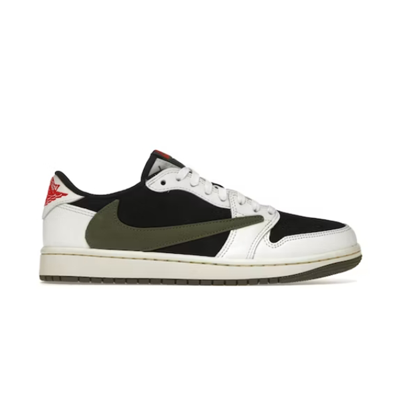 LJR   1 Retro Low  SP Travis Scott Olive Fashion sneakers