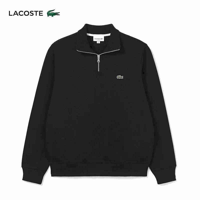 LACOSTE Crocodile embroidered Cotton Sweatshirt