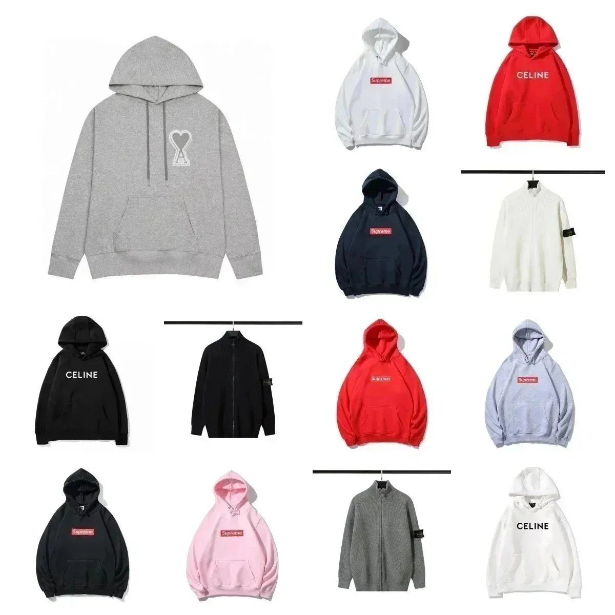 Luxury mens designer hoodie men round neck hoodies fashion pure cotton letter printed cartoon pattern plush casual hooded versatile loose womens hoodie top