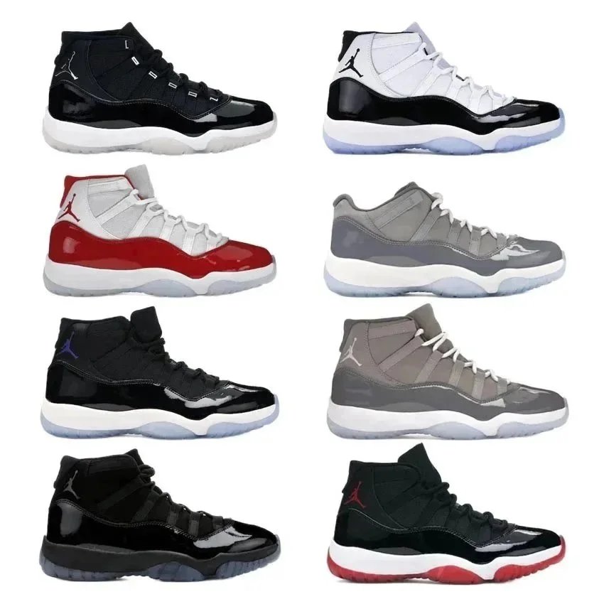 2022 Release Authentic 11 Cherry Shoes Jubilee Space Jam 45 Concord 11S Gamma Blue Cap And Gown Bred Win Like 96 72-10 Cool Grey Men Women Basketball Sport