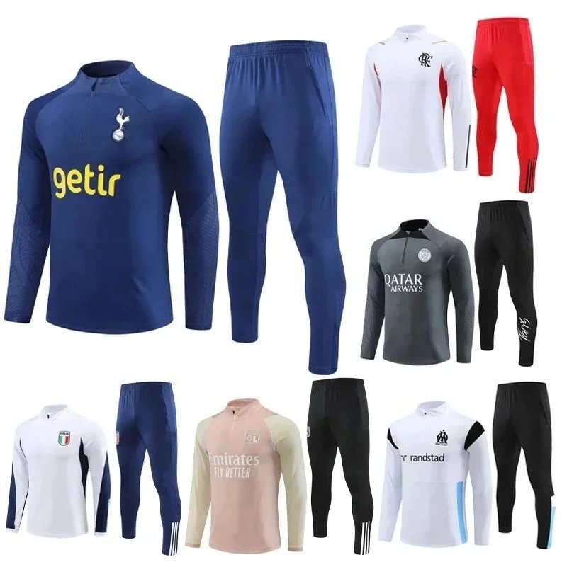 hot spurs soccer tracksuit SET training suit 21 22 23 24 TOTTENHAM Long sleeve KANE tracksuit football jacket chandal futbol adult and kids survetement