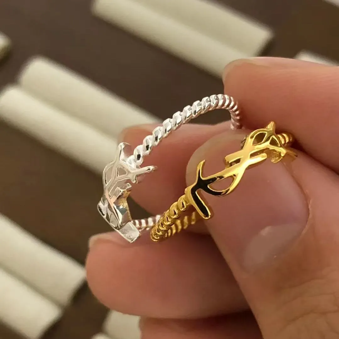 Opening adjustable style light luxury simple ring girls