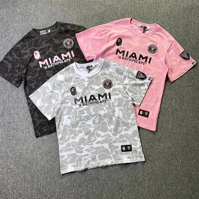 Bape Inter Miami Setup Pink Top And Bottom Set