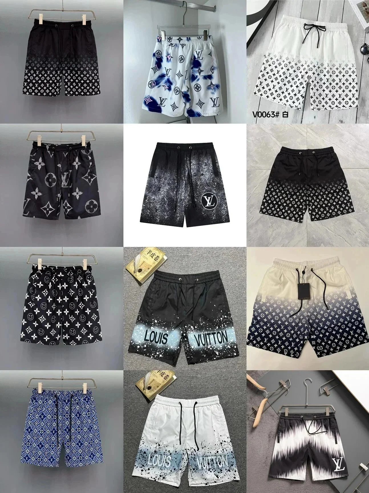 Summer new men's casual shorts beach pants-056