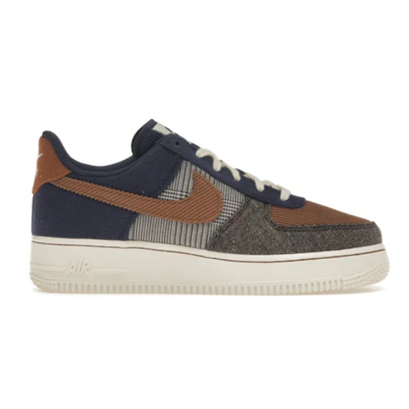 1 Low '07 PRM Tweed Midnight Navy Corduroy Casual sneakers