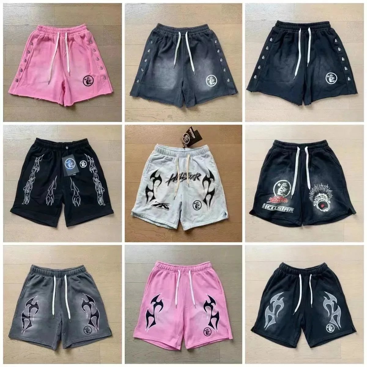 Loose casual washed sports shorts
