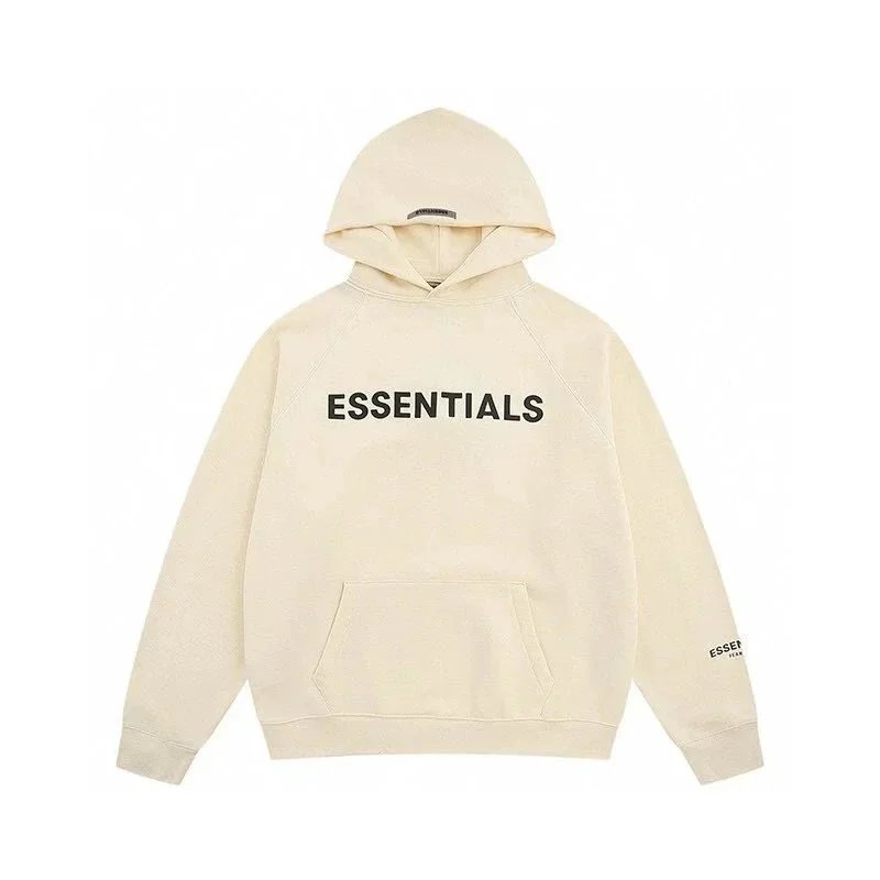 NEW Fear of God Essentials Hoodie Cream SS20 Size XS-XL FREE SHIPPING