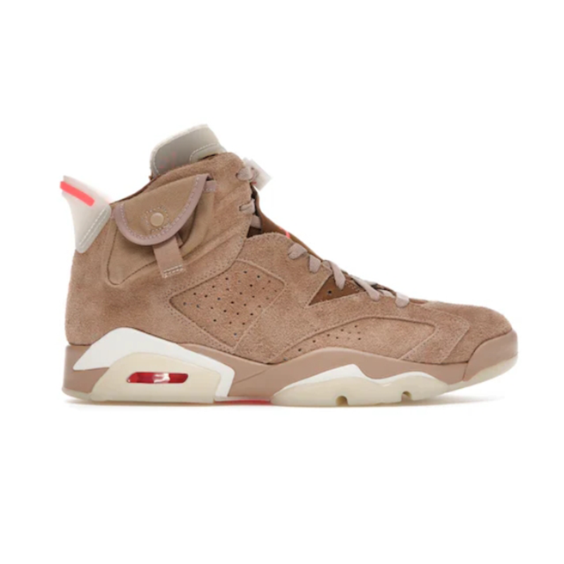 6 Retro Travis Scott British Khaki Fashion sneakers
