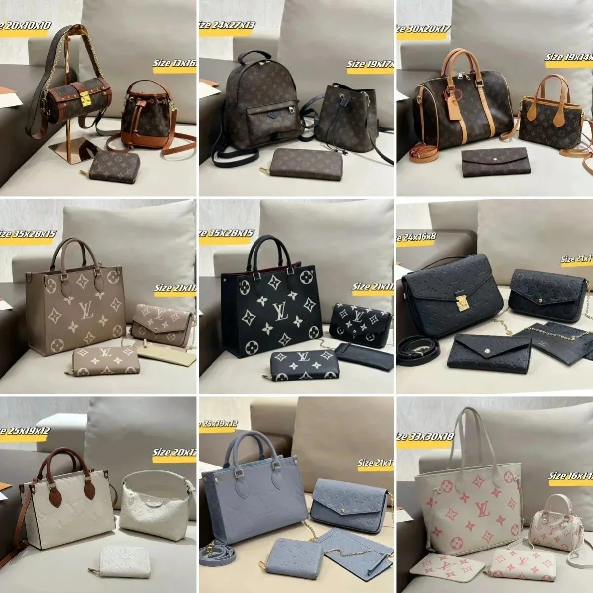 Fashion trend all-match combination bag collection
