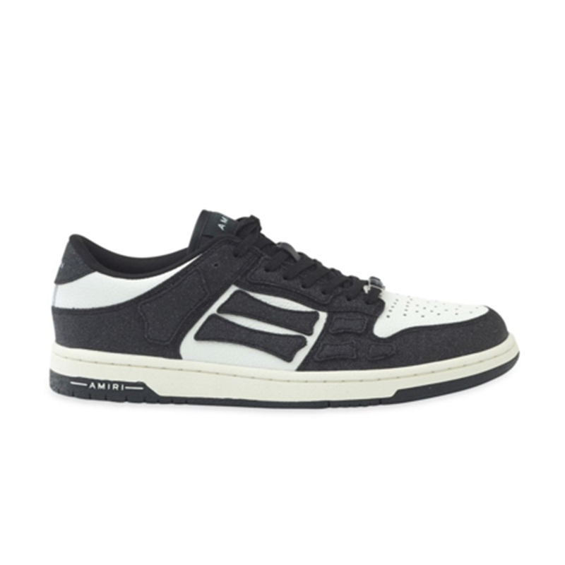 AM1R1 Men's Skel Top Low Sneakers in Black/White Fashion sneakers