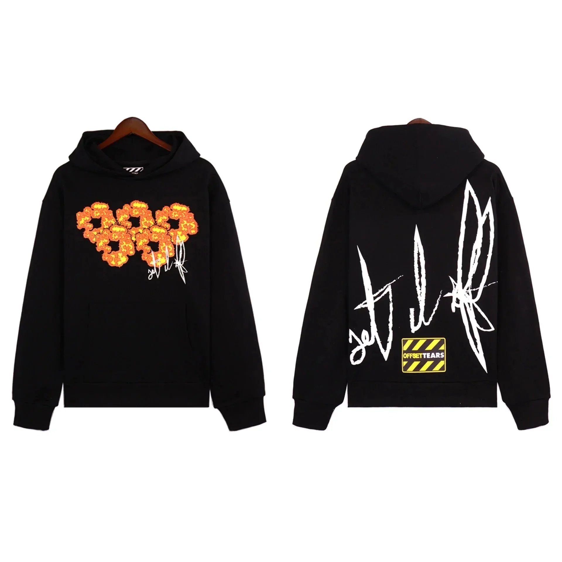 Designer Hoodie denim tear The 24ss Cotton Wreath Sweatshirt Street Casual Oversized Hoodies Spring Autumn Design Hoody Hip Hop Sweatshirts Eu S--XL 2 O03R