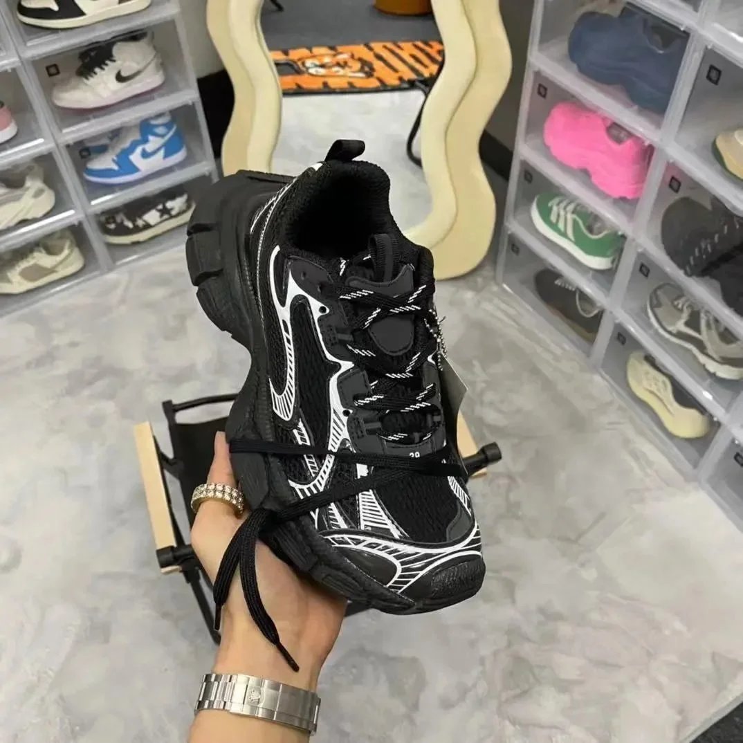 2023 Men's Designer Sneakers, Striped Casual Shoes, Arthur Vintage Platform Trainers, Suede Leather Sneaker with Box
