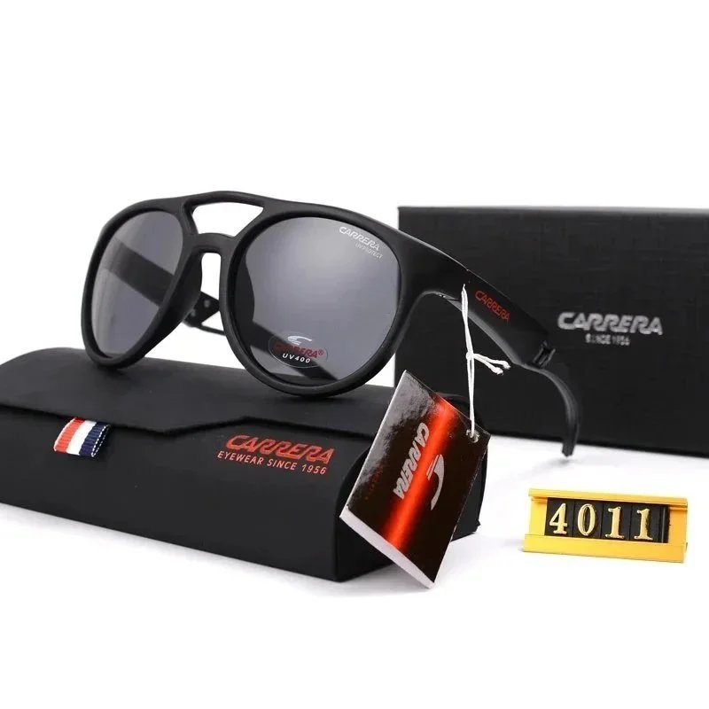 Carrera Sunglasses Champion 65 N 807IR Black Frame Grey Lens Special Edition New