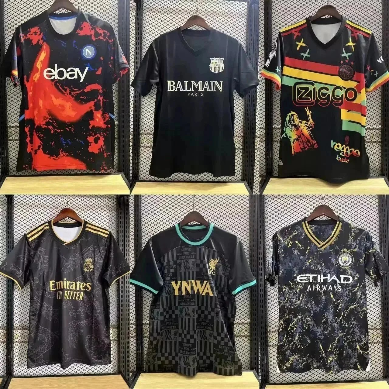 Real Madrid Barcelona Manchester City Liverpool Naples Ajax