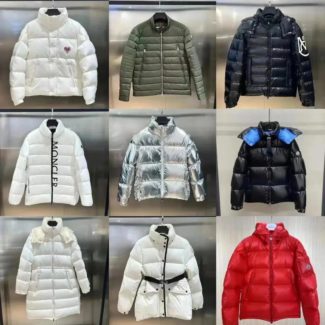 Down Jacket Parkas for Men: 2024 Winter Warm Windproof Coats - Shiny & Matte Material, Bodywarmer Couples Tops