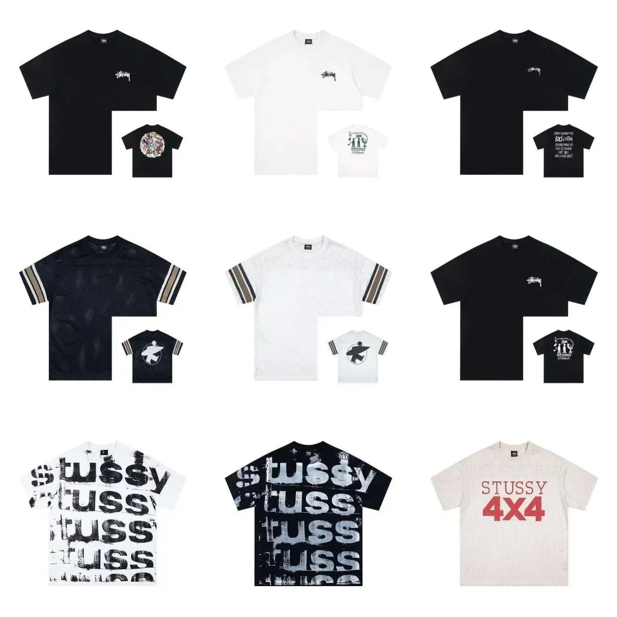 STUSSY SURFWALK PIGMENT DYED TEE NATURAL - MEDIUM