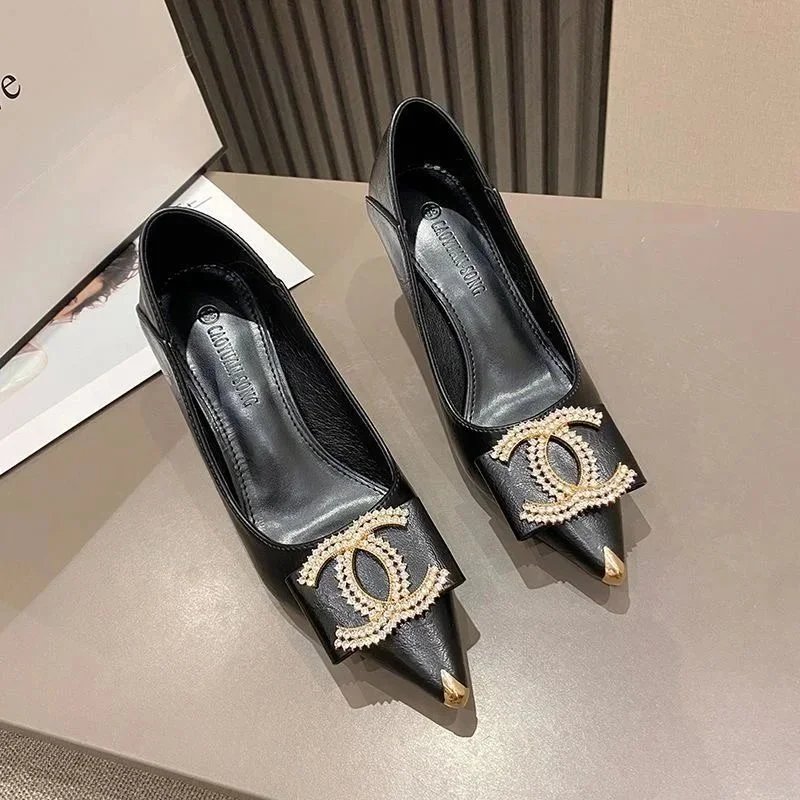 Women's Designer Heels: 8CM Elegant Triangle Diamond Luxury High Heel Shoes