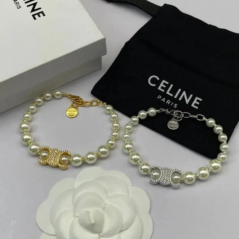 Pearl Bracelet French Arc de Triomphe Joker Wind Explosions Temperament diy Saijia Bracelet Retro Style