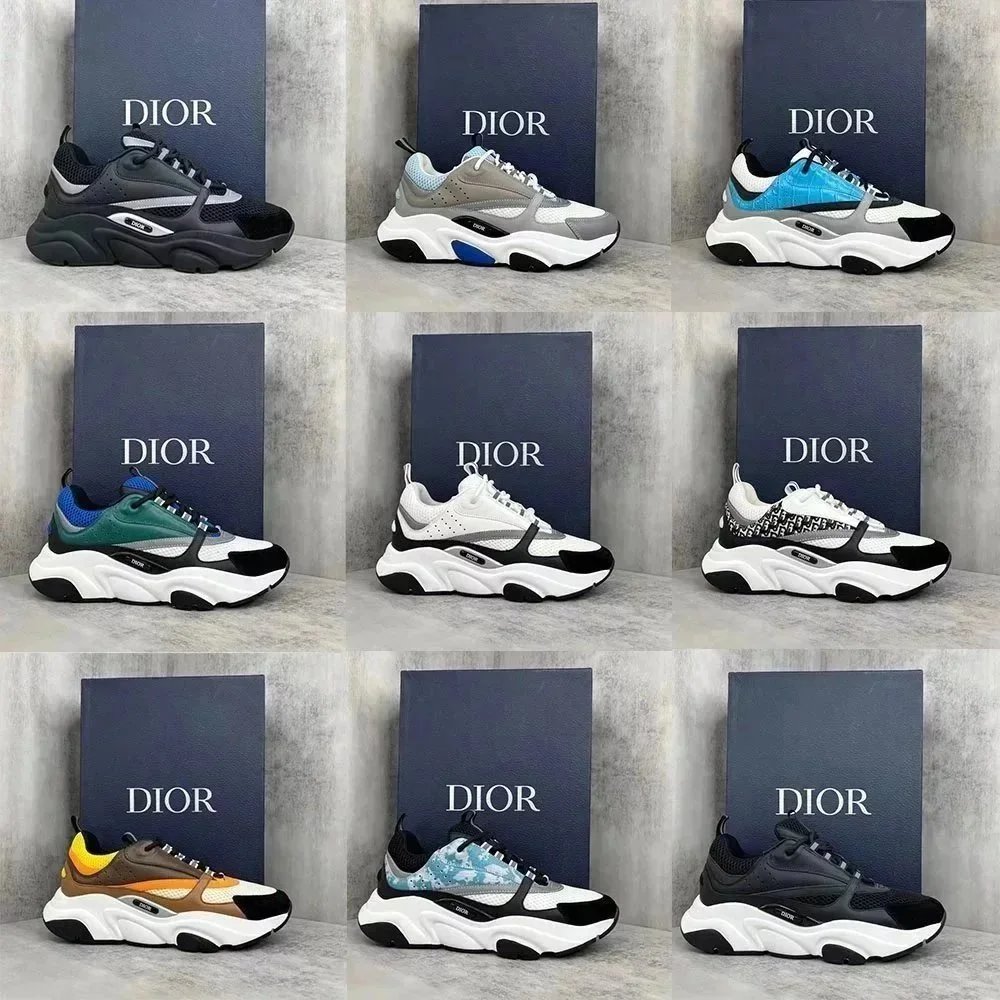 Dior Homme B22 leather low trainers