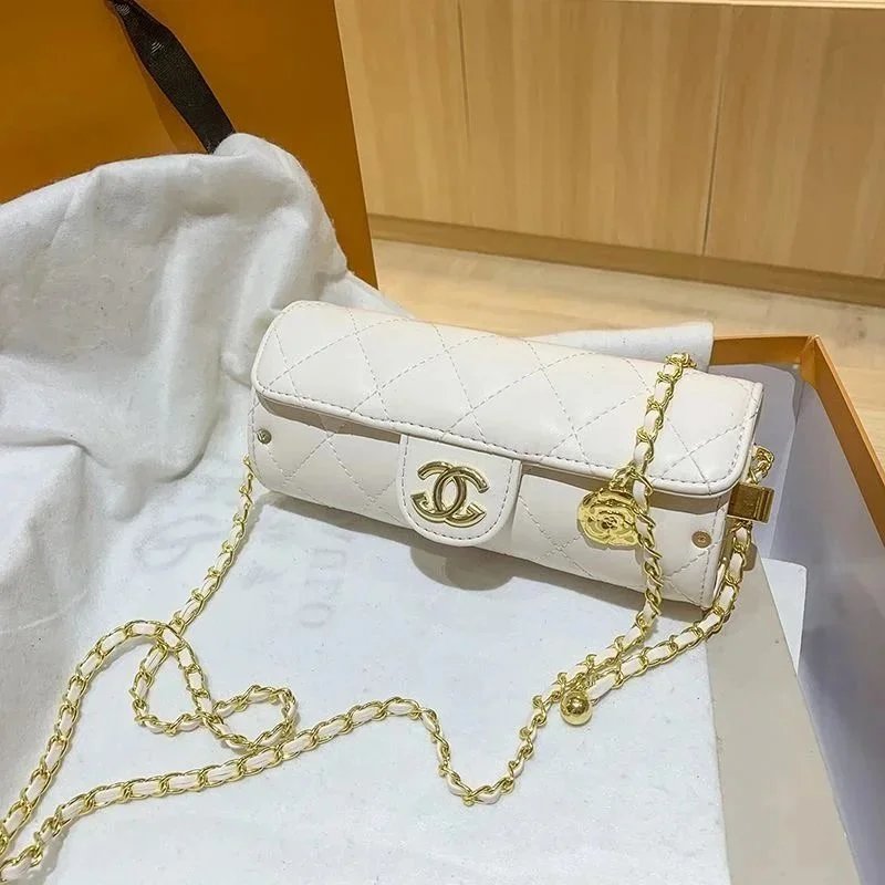 Cylinder women's bag new messenger bag chain bag