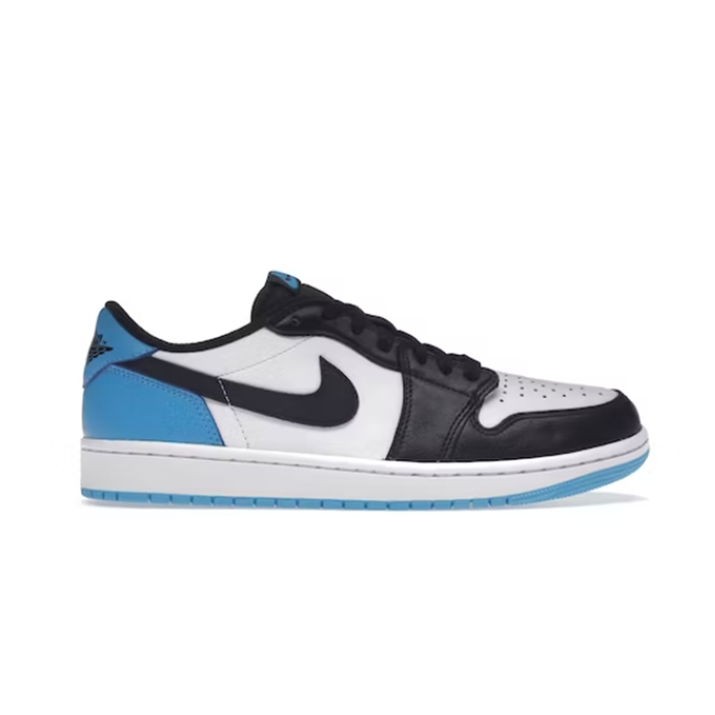 LJR   1 Retro Low  Black Dark Powder Blue Fashion sneakers