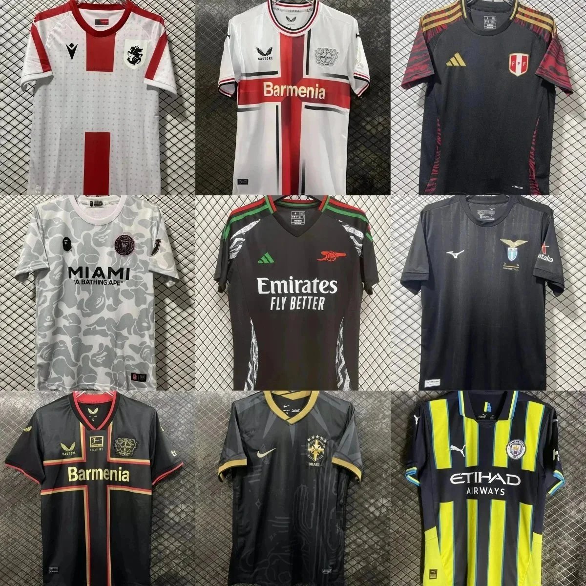 QM01-Real Madrid Barcelona Manchester City Liverpool Naples Ajax Italy Jersey Special Edition