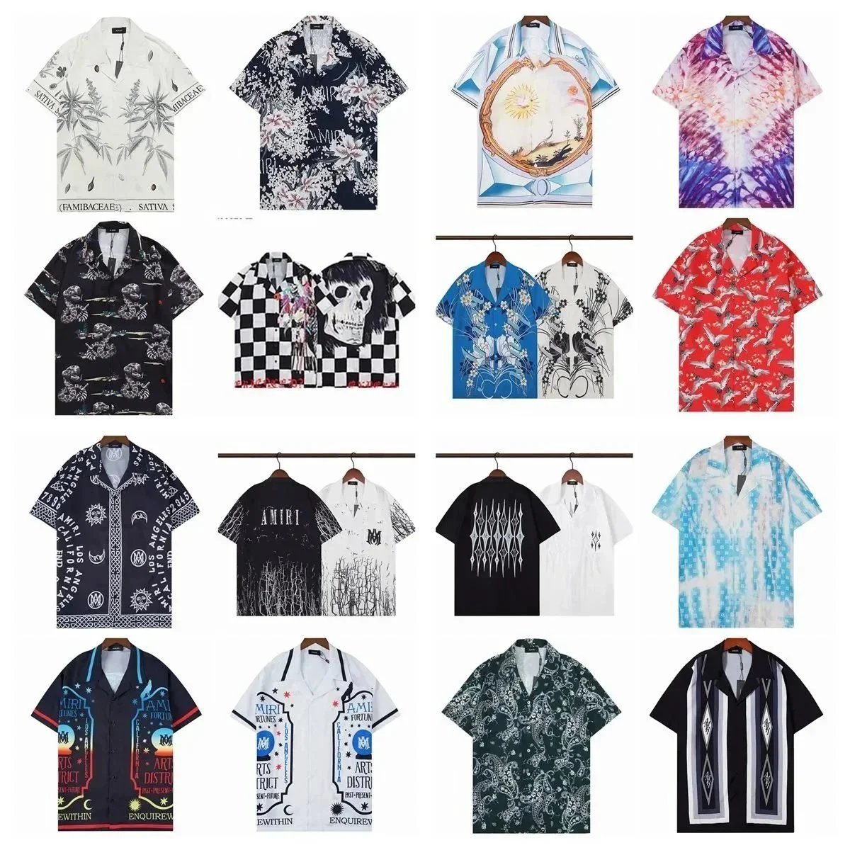 Men Designer Summer Short Sleeve Casual Shirts Fashion Loose Polos Beach Style Breathable Tshirts Tees Shorts Suit Sportwear Set Clothing
