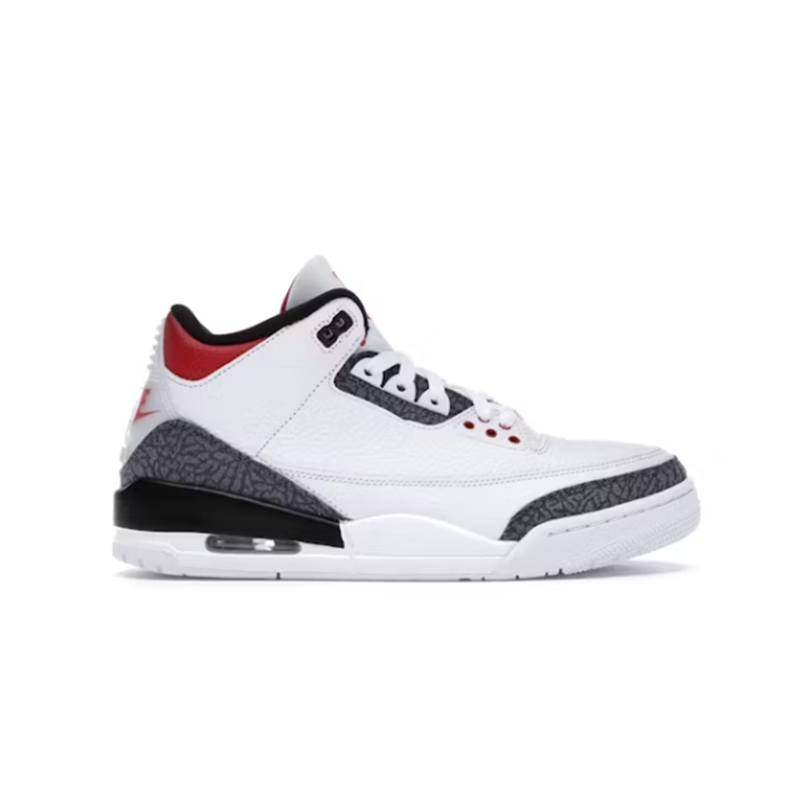 PB   3 Retro SE Fire Red Denim Casual sneakers