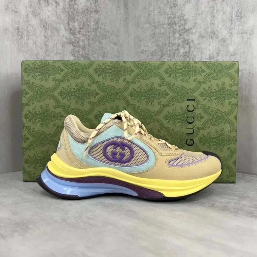Gucci  50mm run premium sneakers - multicolor