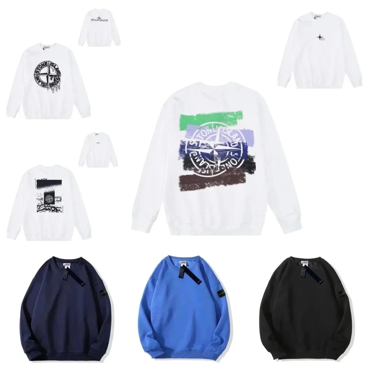 Autumn and winter casual fashion crew neck sweater