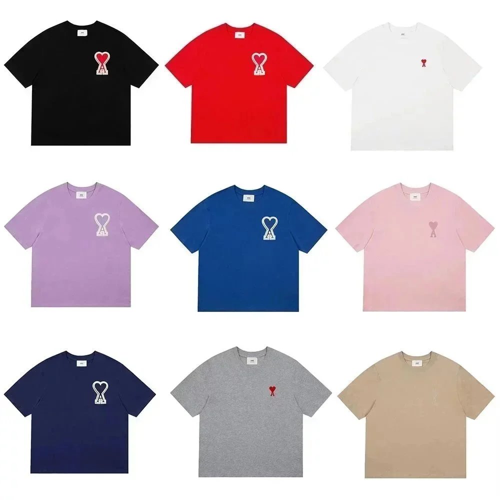 Embroidered Couple's Short Sleeve T-Shirts | Breathable Sports Pullover Tee