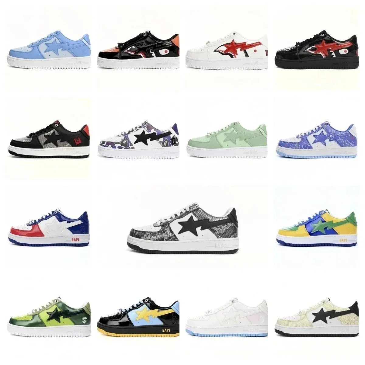 Casual Fashion Sneakers: Pastel Pink Patent Leather Accents, Camo Details, Suede Heel, Comfortable Sports Trainers for Men and Women