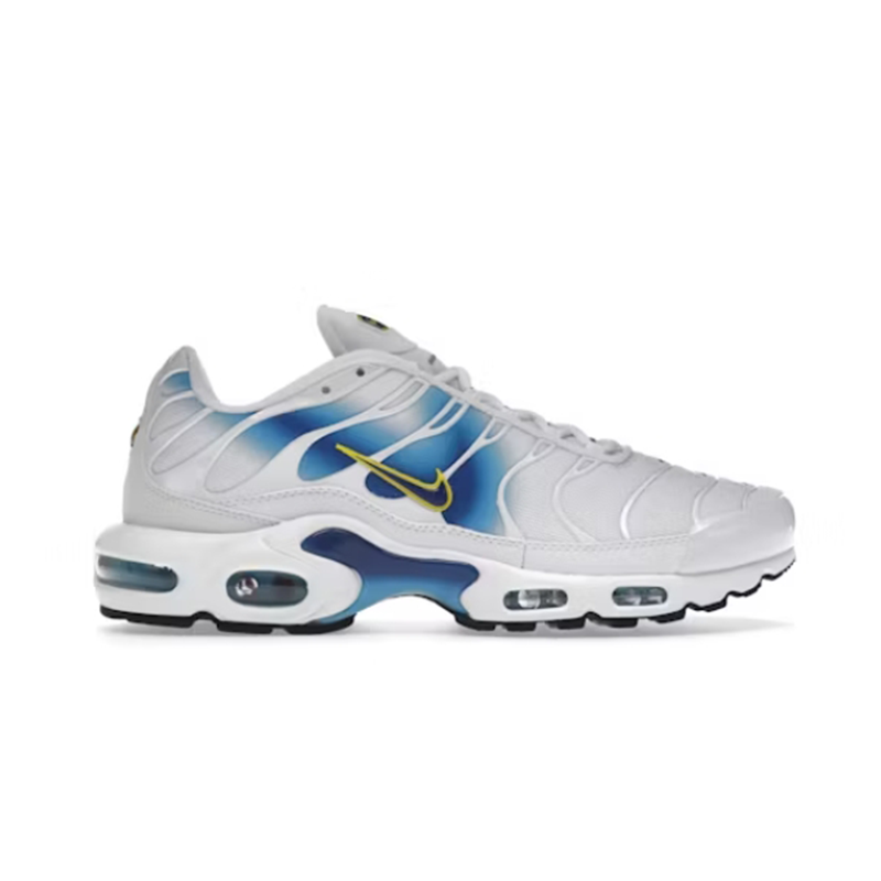 Plus Spray Paint Swoosh White Blue