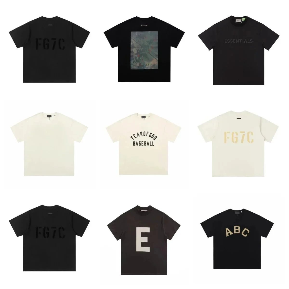 Men's Flocking Print T-Shirt - Summer Round Neck Couple Short Sleeve Casual Top 2024 Fashion