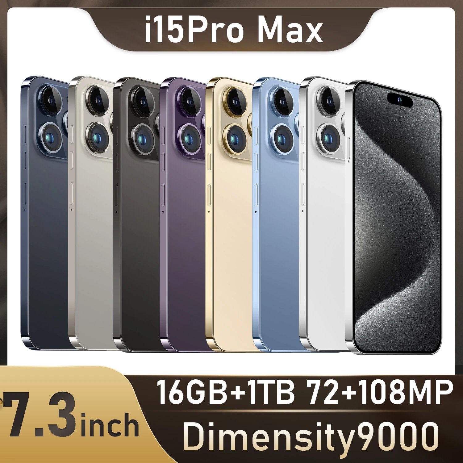 手机i15 Pro Max灵动岛16+1TB安卓大屏 热销爆款4G智能手机