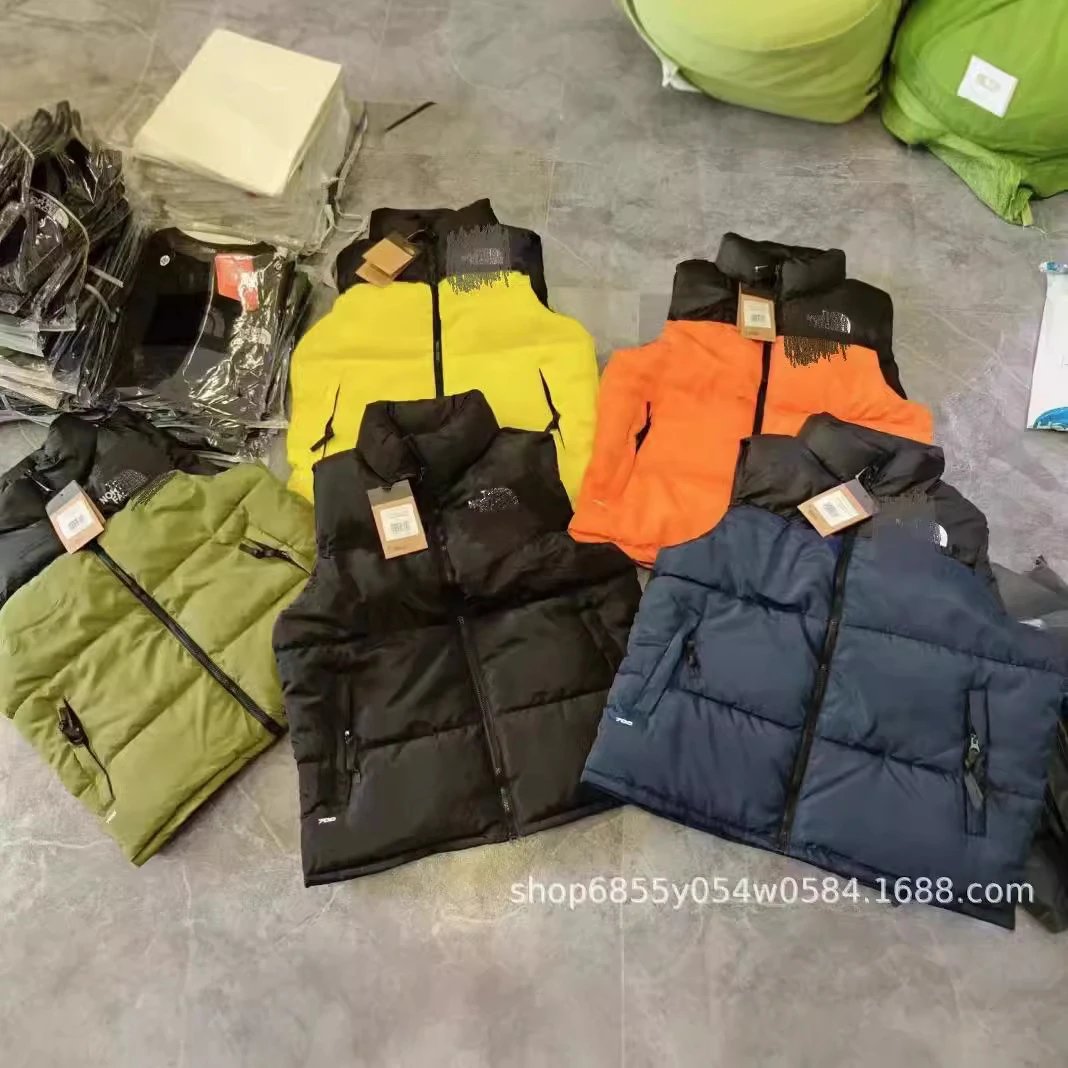 美版潮流男士马甲秋冬季棉服男女加厚大码坎肩情侣穿马夹外套
