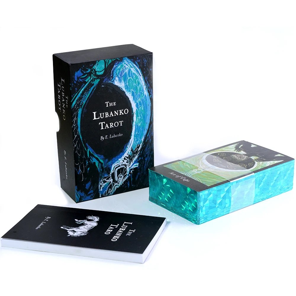 The lubanko tarot 全英文烫银礼盒精装镭射烫金牌塔罗牌