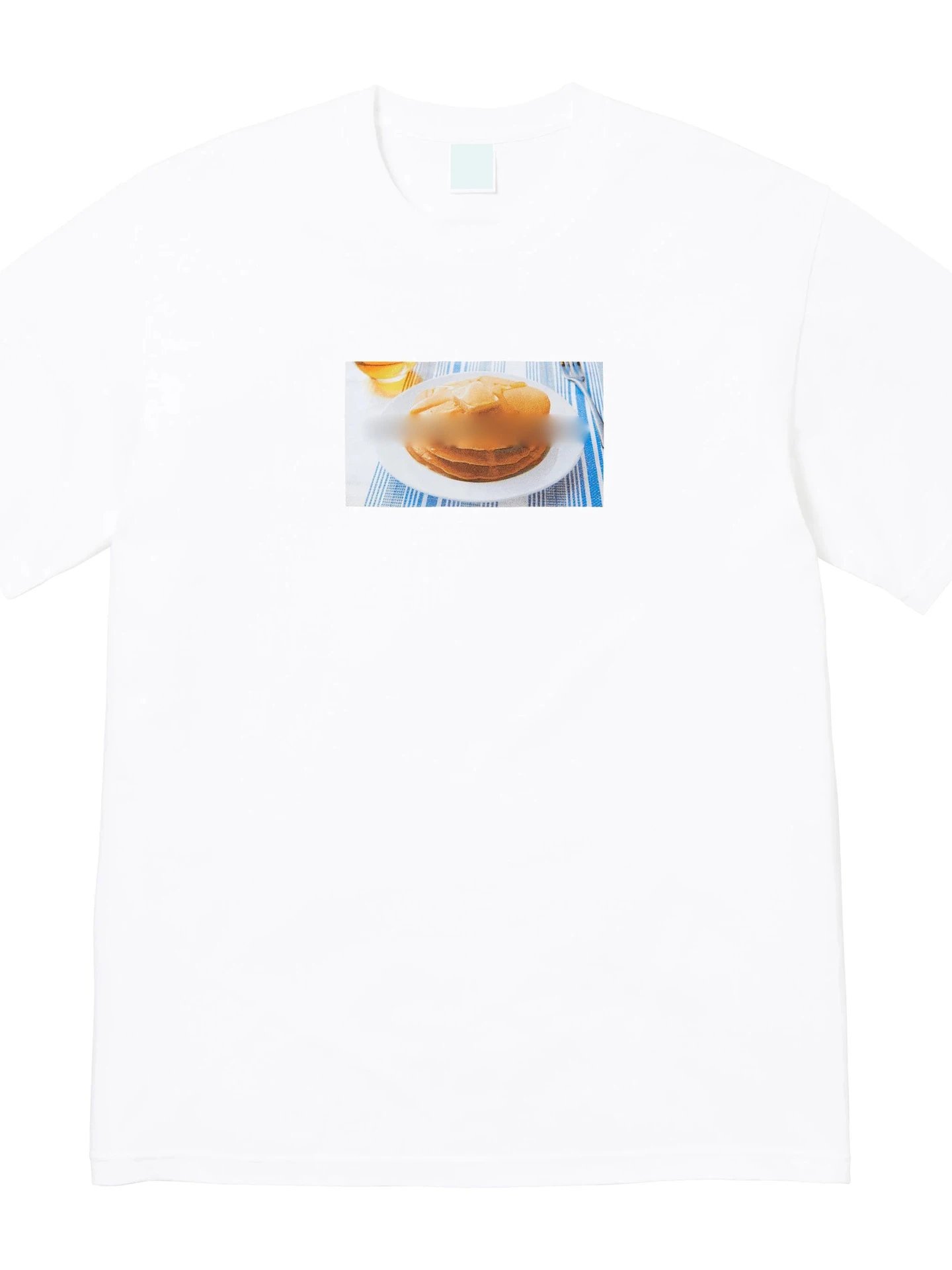 25SS Pancakes Tee 全棉煎饼蛋糕印花短袖T恤纯棉男女款打底衫