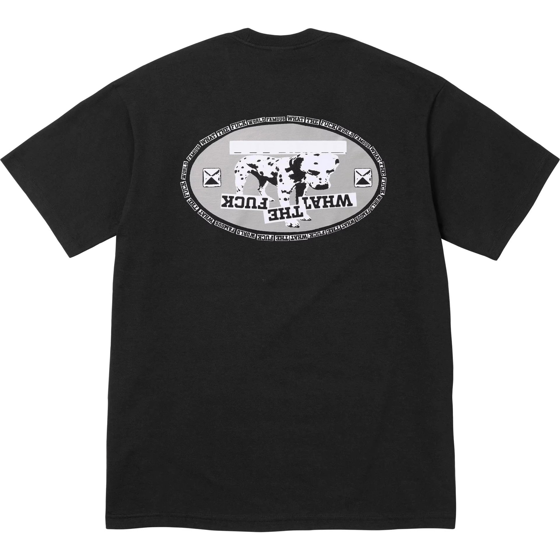 25SS DALMATIAN TEE 迷彩斑点狗小狗印花短袖圆领T恤纯棉男女款