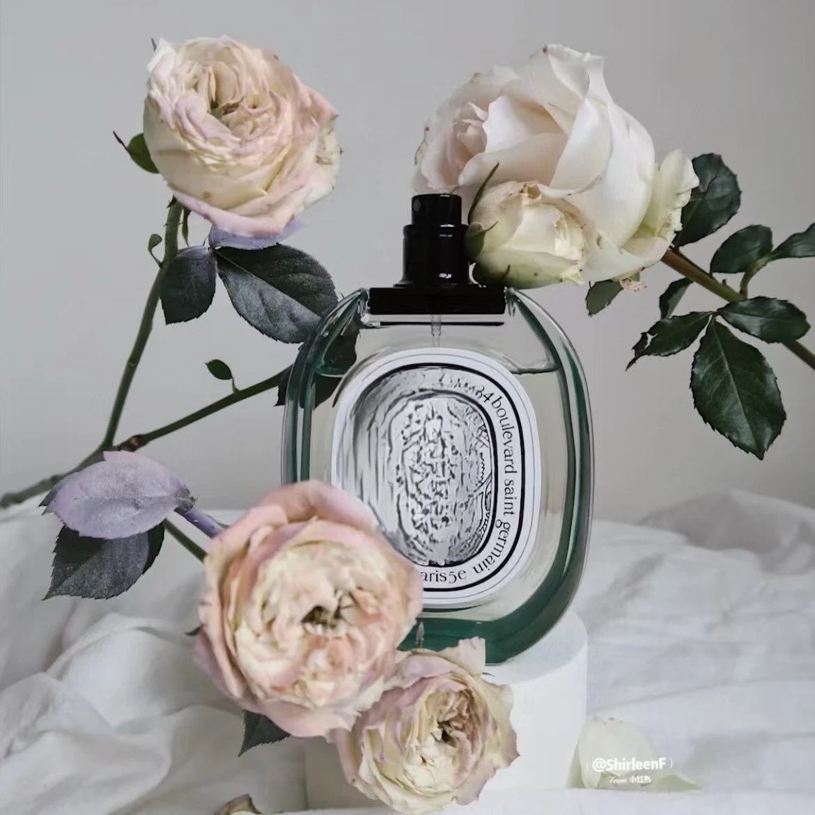 perfume蒂普黑白檀道杜桑白玫瑰之水新品大千之蕴睡莲香水